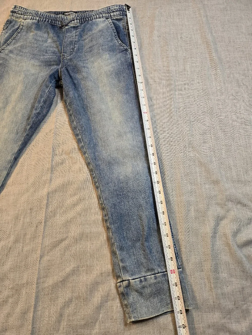 DENIZEN From Levis Boys Size 16 Light Wash Denim Drawstring Jogger Pants